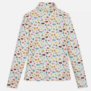 Disney Parks Mickey Mouse and Friends Holiday Mock cream Pullover never worn